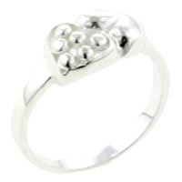 Rings - size8 double heart sterling silver ring Image.