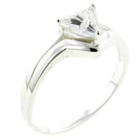 Rings - size 8 trillion cut cz ring Image.
