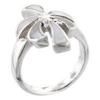 Rings - size 8 mother of pearl palm tree ring Image.