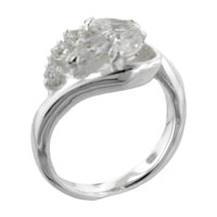 Rings - size 9 marquise &amp; round cut cz ring Image.