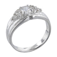 Rings - size 9 oval cut cz marquise ring Image.