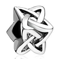 European Beads - flying rays spacer silver plated beads charms bracelets Image.