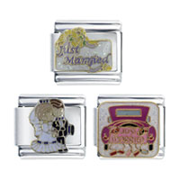 Italian Charms - just married set italian charm Image.