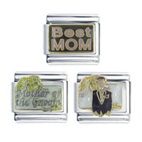Italian Charms - mother of the groom italian charm Image.