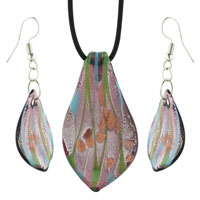 Murano Glass Jewelry - ocean colors murano glass pendant Image.