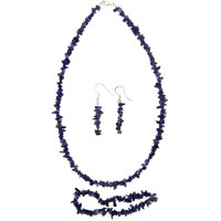 Necklaces - blue streak stone necklace Image.
