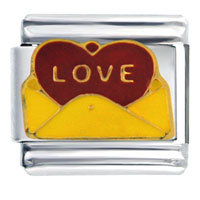 Italian Charms - love letter italian charm Image.