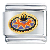 Italian Charms - purple mexican hat italian charm Image.