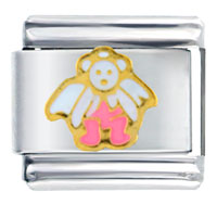 Italian Charms - angelic teddy bear italian charm Image.