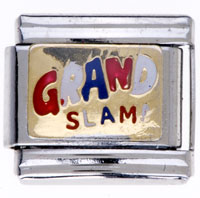 Italian Charms - grand slam hand painted italian charm bracelets Image.