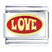 Italian Charms - love in circle italian charm Image.