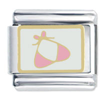 Italian Charms - pink bikini beach top italian charm Image.
