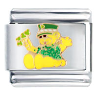 Italian Charms - irish teddy bear italian charm Image.