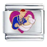 Italian Charms - new couple in love italian charm Image.