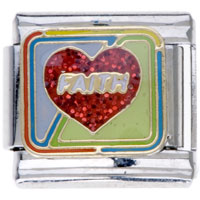 Italian Charms - my faith italian charm bracelets Image.