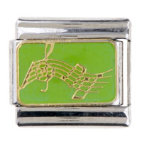 Italian Charms - music notes italian charm Image.
