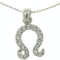 Pendants - leo rhinestone zodiac pendant Image.
