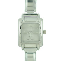 SQ9005_X15: square silver grey watch Image.