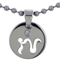 Pendants - capricorn round pendant Image.