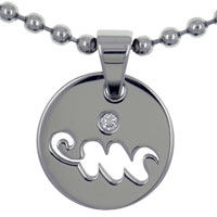 Pendants - aquarius round pendant zodiac Image.