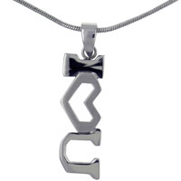 Necklace & Pendants - i love u stainless steel pendant jewelry Image.
