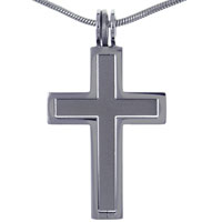 Pendants - cross with black pendant Image.