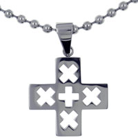 Pendants - stenciled cross pendant Image.