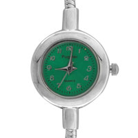 Watches - bright green arabic numeral european bead watch Image.