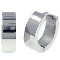 Stainless Steel Jewelry - glossy hoop earrings Image.