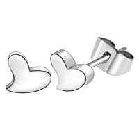 Stainless Steel Jewelry - abstract heart earrings Image.