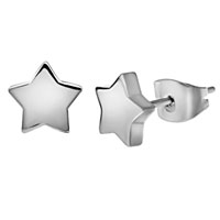 Stainless Steel Jewelry - star earrings Image.