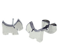 Stainless Steel Jewelry - scottish terrier earrings Image.