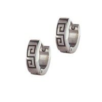 Stainless Steel Jewelry - stainless steel letter s earrings Image.