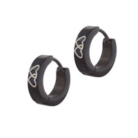 Stainless Steel Jewelry - stainless steel hearts earrings Image.