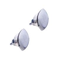 Earrings - olive leaf stainless steel earrings Image.