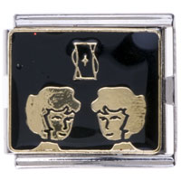 Italian Charms - zodiac gemini italian charm bracelets mega Image.