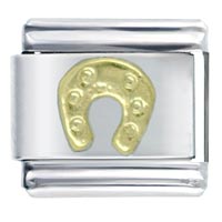 Italian Charms - downward horseshoe italian charm Image.