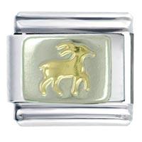 Italian Charms - capricorn horn goat italian charm Image.