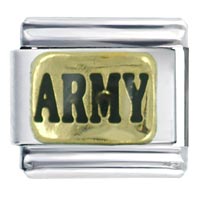 Italian Charms - army italian charm Image.