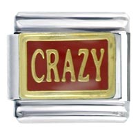 Italian Charms - golden crazy italian charm Image.