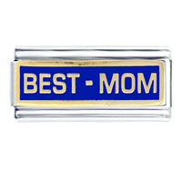 Italian Charms - golden best mom italian charm Image.