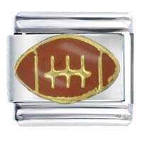 Italian Charms - red football italian charm Image.
