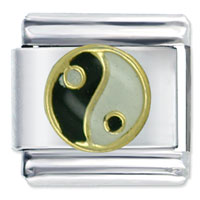 T315: chinese yin and yang italian charm Image.