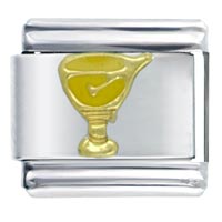 Italian Charms - goblet yellow italian charm Image.