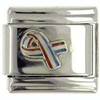 Italian Charms - usa ribbon patriotic italian charm Image.