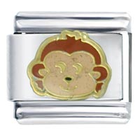 Italian Charms - monkey face italian charm Image.