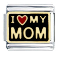 Italian Charms - i heart my mom italian charm Image.