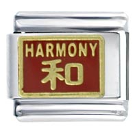 Italian Charms - chinese harmony red italian charm Image.