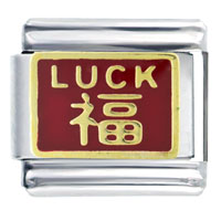 Italian Charms - luck on red italian charm Image.