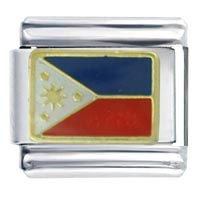 Italian Charms - flag of the philippines italian charm Image.
